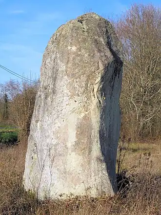 Menhir de Capdoubos, à Sainte-Colombe.