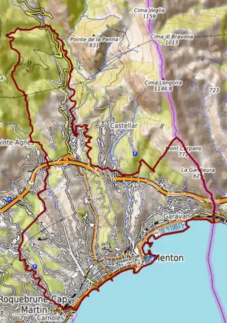 Carte topographique.