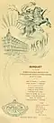 Menu de banquet des Magasins Réunis imprimé par J. Royer