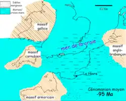 La « mer de la craie » correspond à une transgression marine induite par une accélération du taux d'expansion de la dorsale médio-atlantique.