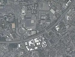 Emplacement de l'ancien aéroport Grenoble-Mermoz en 2012.