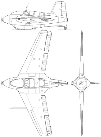 vue en plan de l’avion
