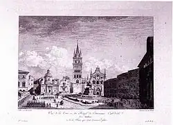 La cathédrale, avant le tremblement de terre de 1783.