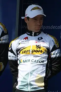 Michael Van Staeyen lors du départ de la 1re&nbsp;étape des Quatre Jours de Dunkerque 2011 à Dunkerque.