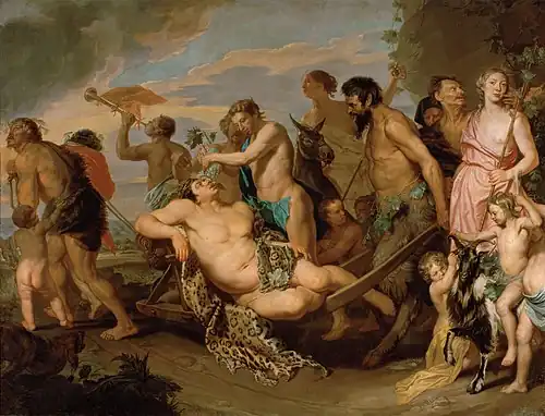 Le Triomphe de Bacchus - Michaelina Wautier 1650ca - Vienne KHM