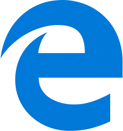 Ancien logo de Microsoft Edge (2015-2019)