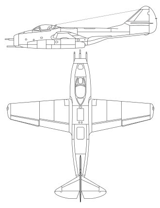 vue en plan de l’avion
