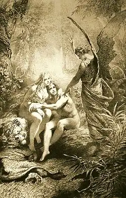 Adam et Eve, Mihály Zichy, XIXe siècle