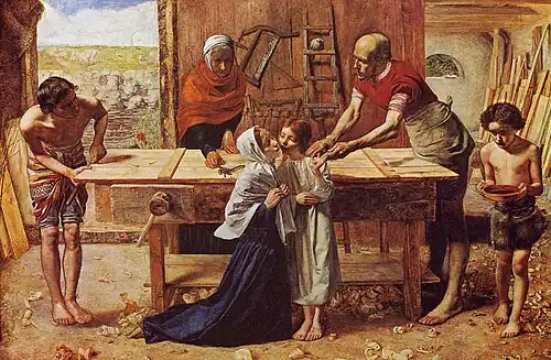 John Everett Millais, Le Christ dans la maison de ses parents, 1851-52.