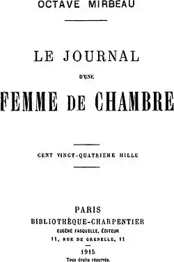 Image illustrative de l’article Le Journal d'une femme de chambre