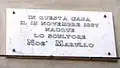 Plaque commémorative de la maison natale de Noè Marullo