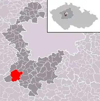 Localisation de Mníšek pod Brdy