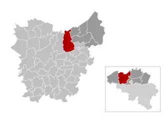 Localisation de Lokeren