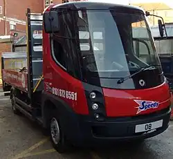 Utilitaire Modec à Manchester.