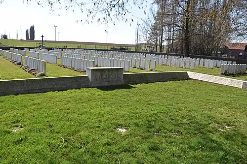 Carré des tombes allemandes.