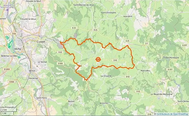 Carte OpenStreetMap de Molles et de ses alentours