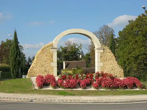 L'entrée sud de Monein,  route des Pyrénées, D9.
