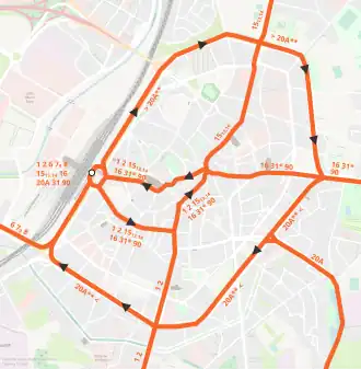 jusq'au 17 mars 1956*Puis service 82 à partir du 1er octobre 1952.**Entre le 23 mai 1954 et le 17 mars 1956.