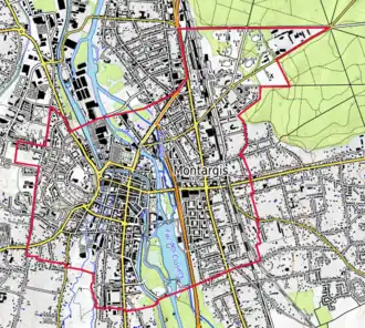 Carte topographique.