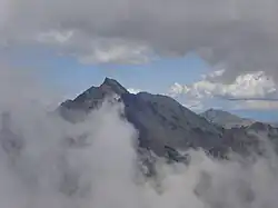 Vue du Monte Cinto depuis la Paglia Orba.