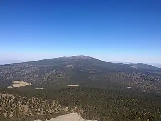 Vue de la montagne depuis le Cerro Telapón.