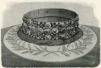 Reproduction de la Couronne de fer en 1894.