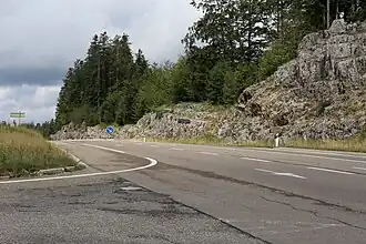 Le col de la Savine et la RN 5.