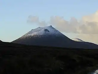Le Morven vu depuis le nord-est.