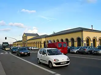 La gare du chemin de fer de Mouscron.