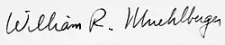 Signature de William R. Muehlberger