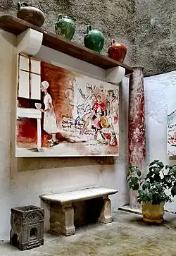 Cour du potier, œuvre originale créée par Matthieu Capelier (visible de septembre 2017 à mai 2018)