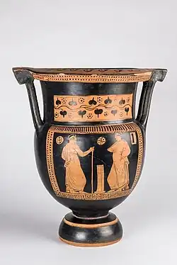 Cratère à colonnettes, Italie du sud (?), IVe&nbsp;siècle&nbsp;av. J.-C.