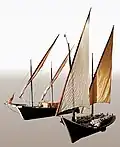 Barques à voiles latines
