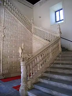 L'escalier du musée Santa Cruz de Tolède.