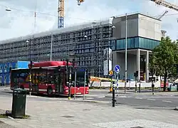 Lidingövägen et l'école supérieure de musique.