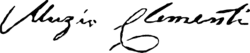 signature de Muzio Clementi