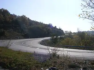 Une descente sur la route nationale 102