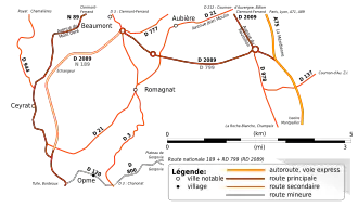 Carte de la route.