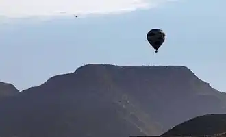 Survol du site en montgolfière