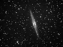 Photo monochrome réalisée par un astronome amateur.