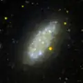 NGC 2976 en ultraviolet par le télescope spatial GALEX.