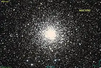 Image en lumière visible par relevé DSS.