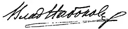 signature de Vladimir Dmitrievitch Nabokov