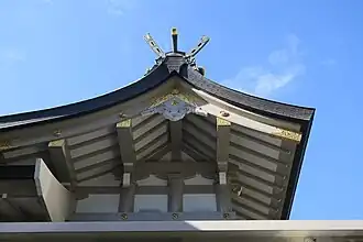 Fronton d'un des sanctuaires annexes