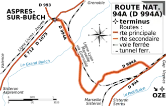 Carte de la route.