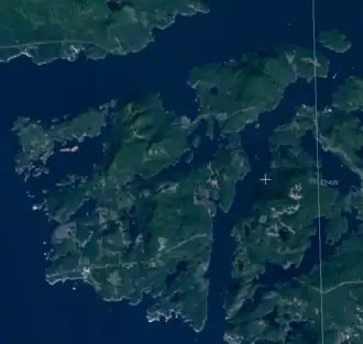 Situation de l'île Nelson.