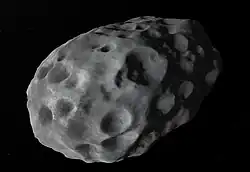 Image de la surface très irrégulière de Néréide, de forme allongée.