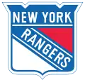 Logo en forme d'écu avec les mots New York inscrit en haut et Rangers en travers