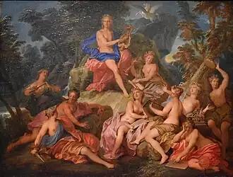 Apollon et les Muses, Nicolas Bertin.