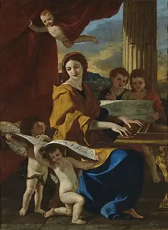 Sainte Cécile de Nicolas Poussin.